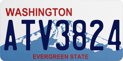 WA license plate ATV3824