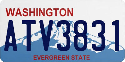WA license plate ATV3831