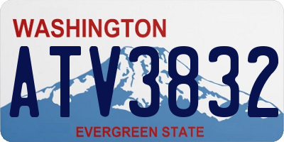 WA license plate ATV3832
