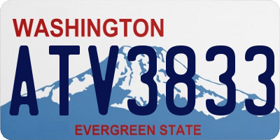 WA license plate ATV3833