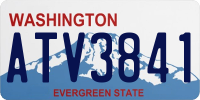 WA license plate ATV3841