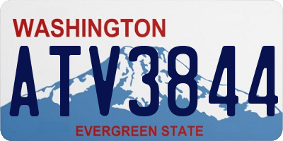 WA license plate ATV3844