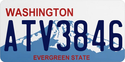 WA license plate ATV3846