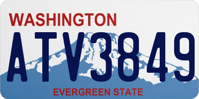 WA license plate ATV3849