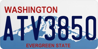 WA license plate ATV3850