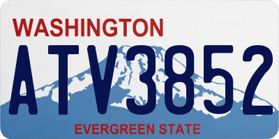 WA license plate ATV3852