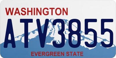 WA license plate ATV3855