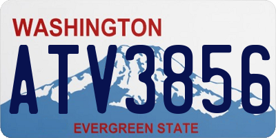 WA license plate ATV3856