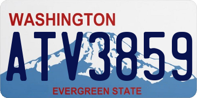 WA license plate ATV3859