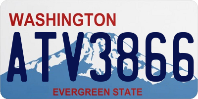 WA license plate ATV3866