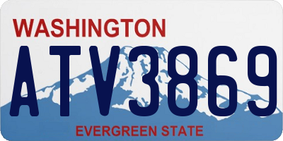WA license plate ATV3869