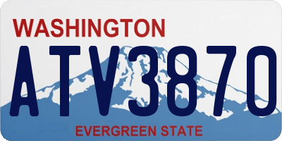 WA license plate ATV3870