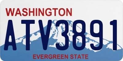 WA license plate ATV3891