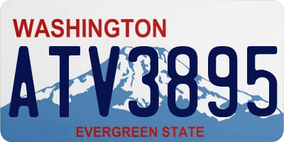 WA license plate ATV3895