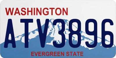 WA license plate ATV3896