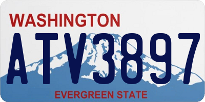 WA license plate ATV3897