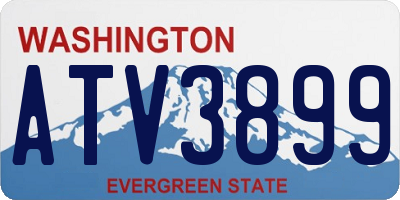 WA license plate ATV3899