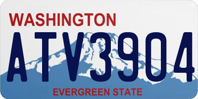WA license plate ATV3904