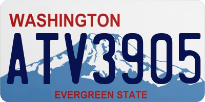 WA license plate ATV3905