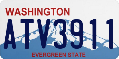 WA license plate ATV3911