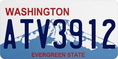 WA license plate ATV3912