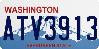 WA license plate ATV3913