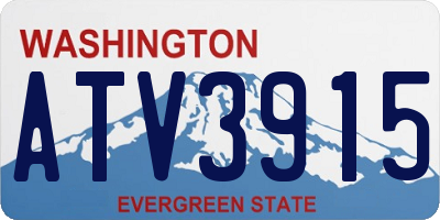 WA license plate ATV3915