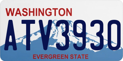 WA license plate ATV3930