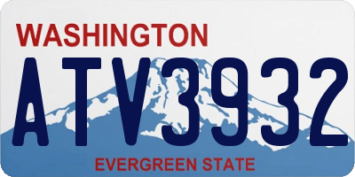 WA license plate ATV3932