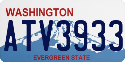 WA license plate ATV3933