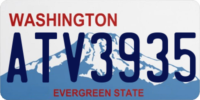 WA license plate ATV3935