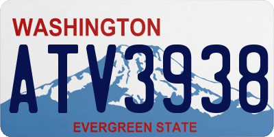 WA license plate ATV3938