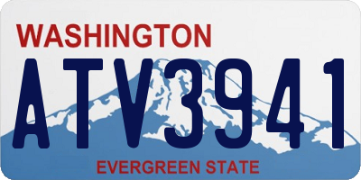 WA license plate ATV3941