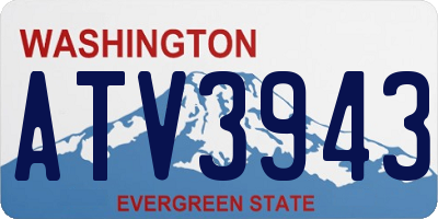 WA license plate ATV3943