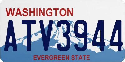 WA license plate ATV3944