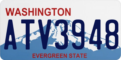 WA license plate ATV3948
