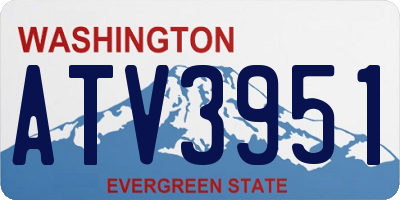 WA license plate ATV3951