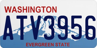 WA license plate ATV3956