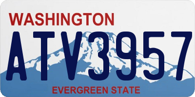 WA license plate ATV3957