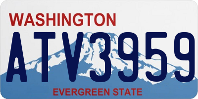 WA license plate ATV3959