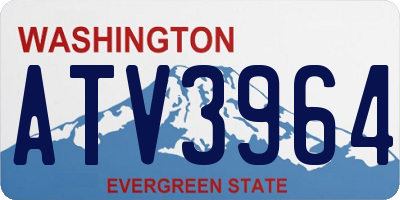 WA license plate ATV3964