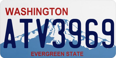 WA license plate ATV3969