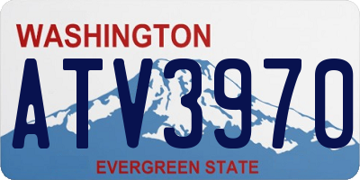 WA license plate ATV3970
