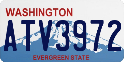 WA license plate ATV3972