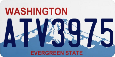 WA license plate ATV3975