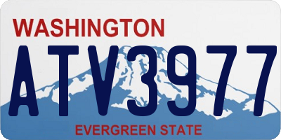 WA license plate ATV3977