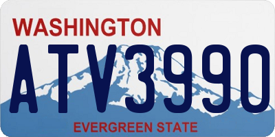 WA license plate ATV3990