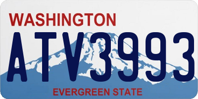 WA license plate ATV3993