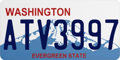 WA license plate ATV3997
