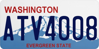 WA license plate ATV4008